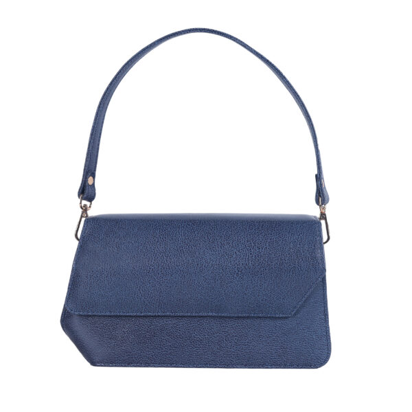 Royal Blue – Ladies Leather Shoulder Bag - Image 2