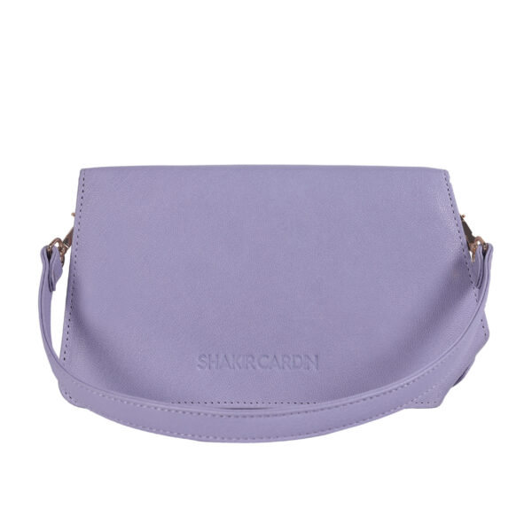 Lilac Golden - Genuine Leather Shoulder Bag - Image 3
