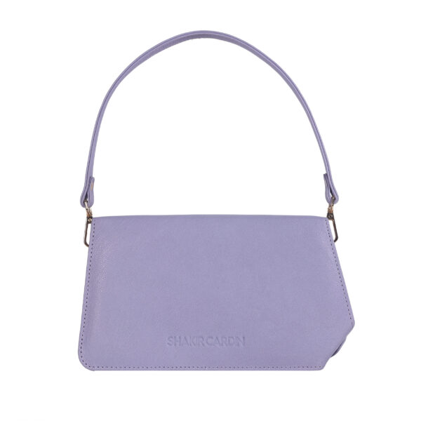 Lilac Golden - Genuine Leather Shoulder Bag - Image 2