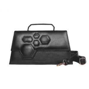 Black Knight - Superior Leather Sling Handbag