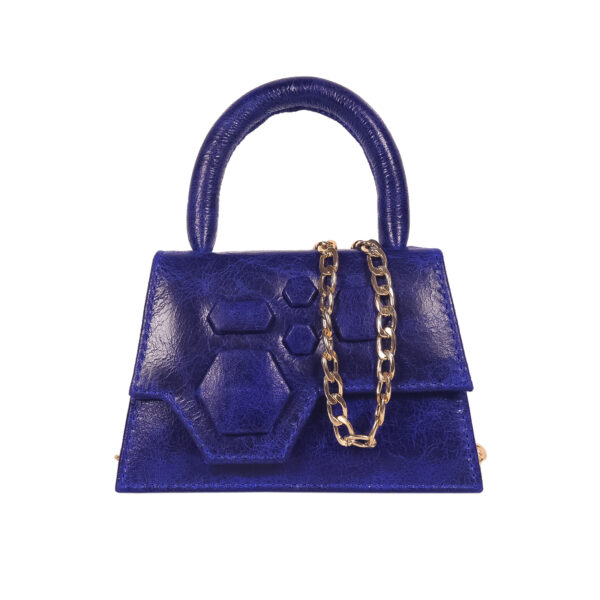 Deep Blue - Ladies Mini leather Handbag - Image 2