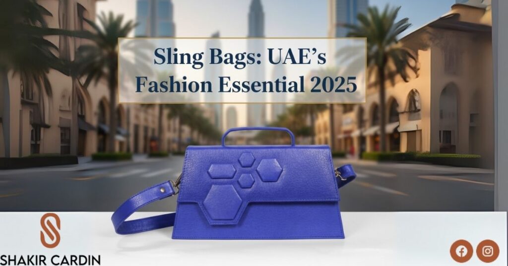 Stylish sling bags displayed, showcasing the latest fashion trends in UAE, essential for modern outfits.