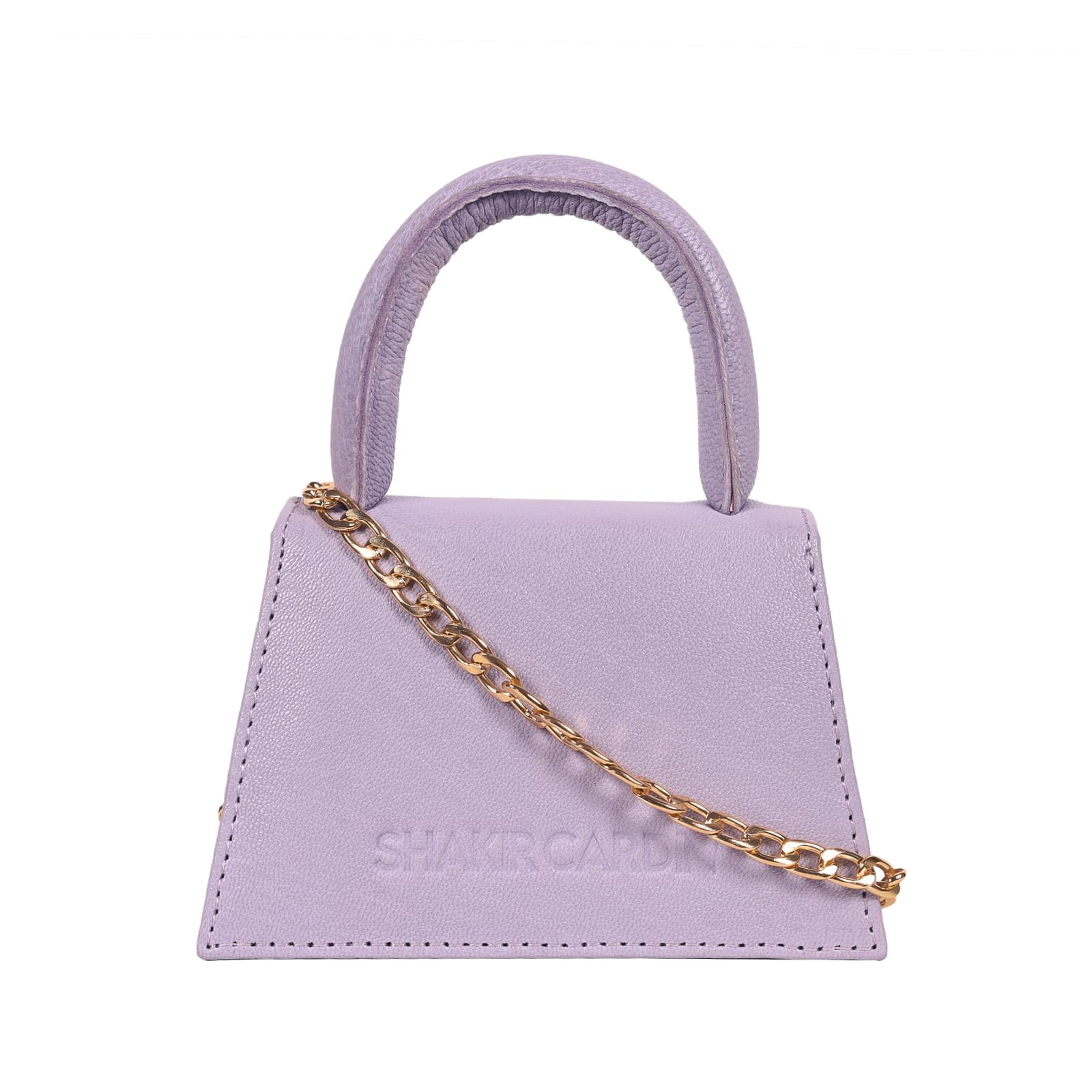 Lilac Lavender - Mini Leather Sling Handbag - Image 2